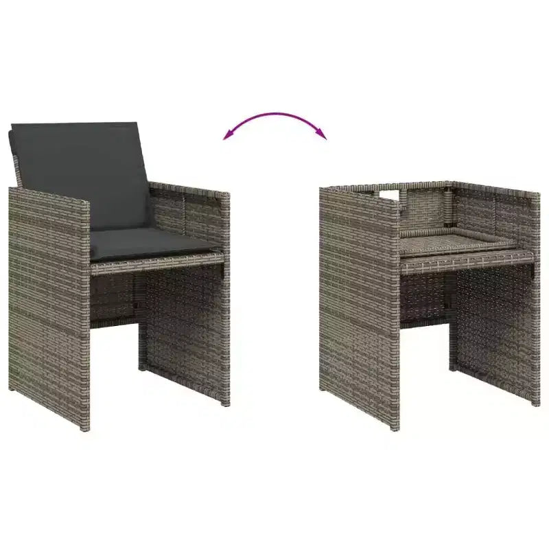 vidaXL Gartensitzgruppe 12-teilig,