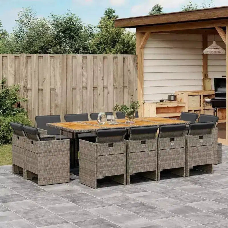 vidaXL Gartensitzgruppe 12-teilig,
