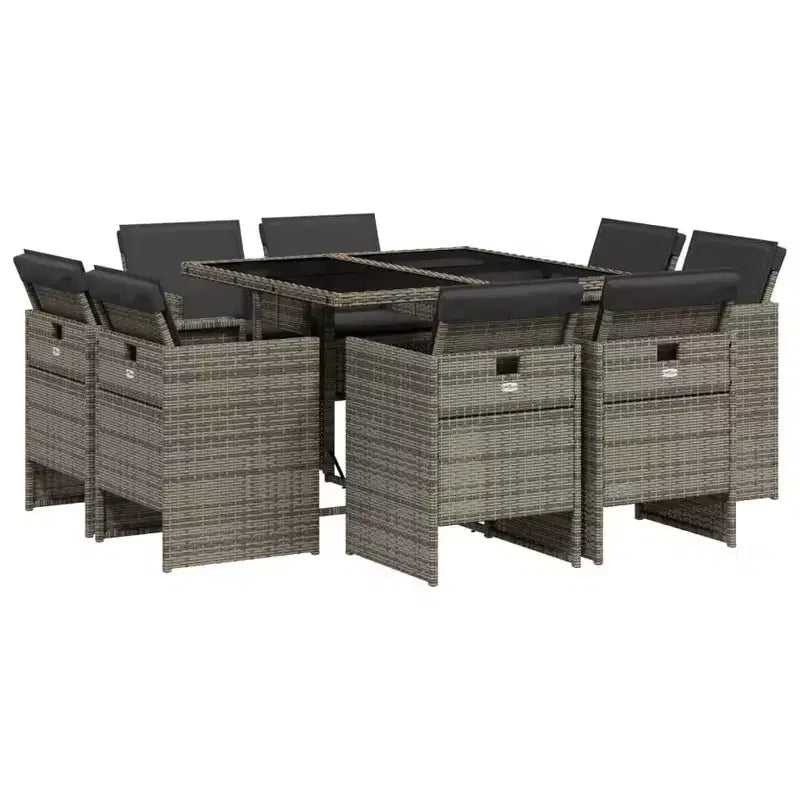 vidaXL Gartensitzgruppe 12-teilig,