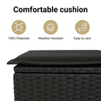 vidaXL Gartensitzgruppe mit Kissen Polyrattan