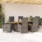 vidaXL Gartensitzgruppe mit Kissen Polyrattan