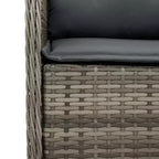 vidaXL Gartensitzgruppe mit Kissen Polyrattan