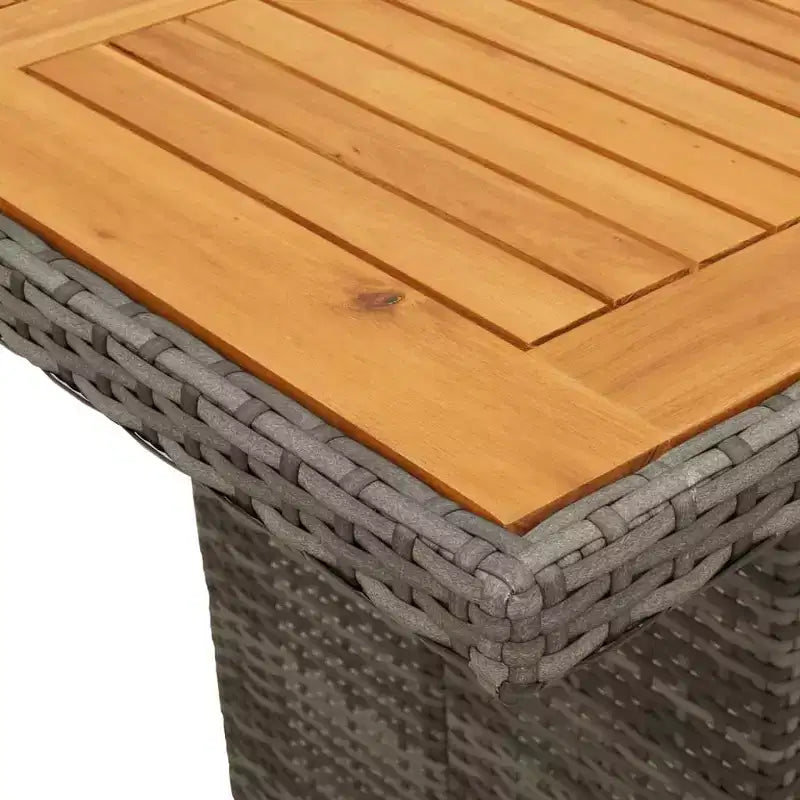 vidaXL Gartensitzgruppe mit Kissen Polyrattan