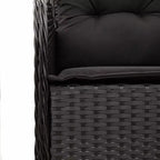 vidaXL Gartensitzgruppe mit Kissen Polyrattan