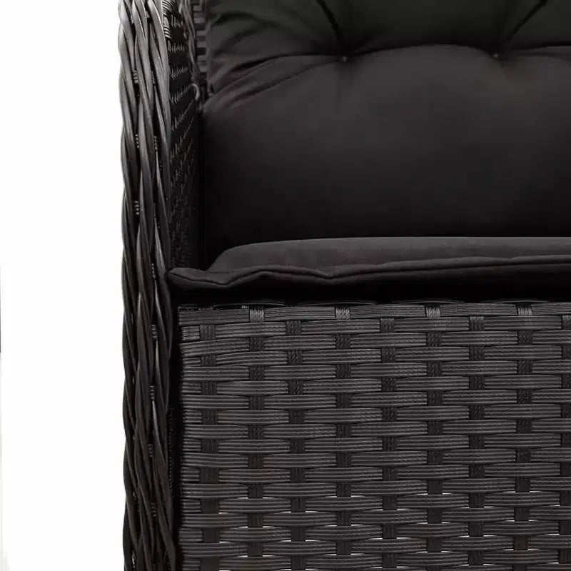 vidaXL Gartensitzgruppe mit Kissen Polyrattan