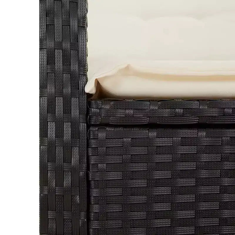 vidaXL Gartensitzgruppe aus Polyrattan mit Kissen