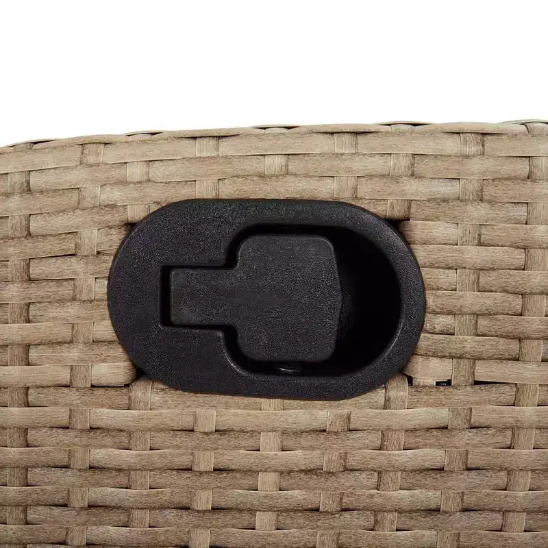 vidaXL Essgruppe mit Kissen aus Polyrattan