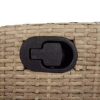 vidaXL Essgruppe mit Kissen aus Polyrattan