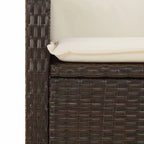 vidaXL Garten-Essgruppe mit Kissen - Polyrattan