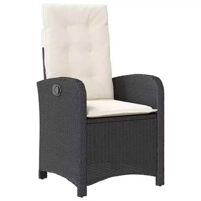vidaXL Verstellbares Garten-Ess-Set - Polyrattan mit Kissen