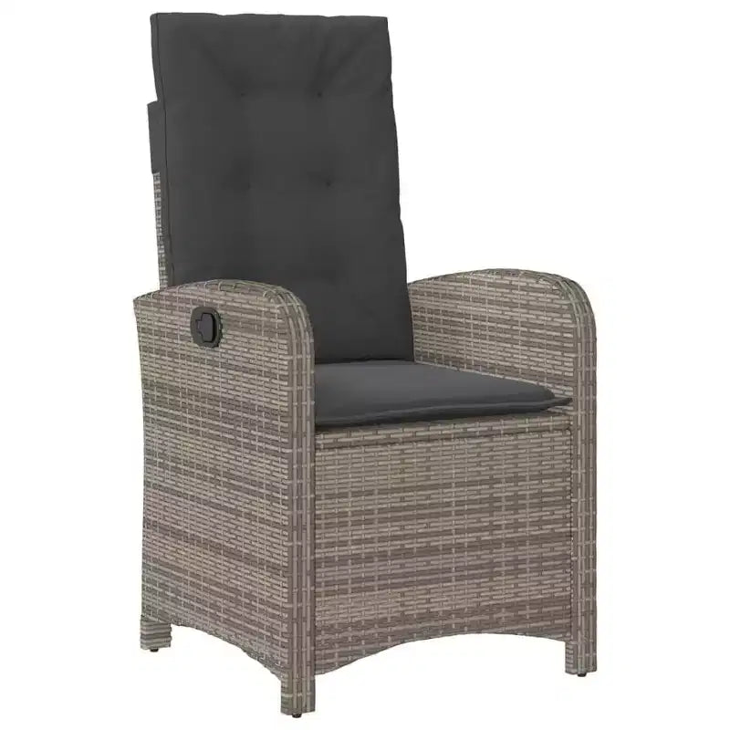 vidaXL Garten Essgruppe mit Kissen Polyrattan