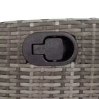 vidaXL Garten Essgruppe mit Kissen Polyrattan