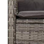 vidaXL Garten Essgruppe mit Kissen Polyrattan