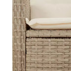 vidaXL Gartensitzgruppe mit Kissen aus Polyrattan