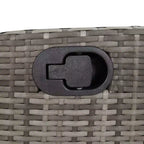 vidaXL Essgruppe für den Außenbereich mit Kissen und Polyrattan