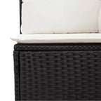 vidaXL Loungesofa-Set mit Kissen – und Polyrattan