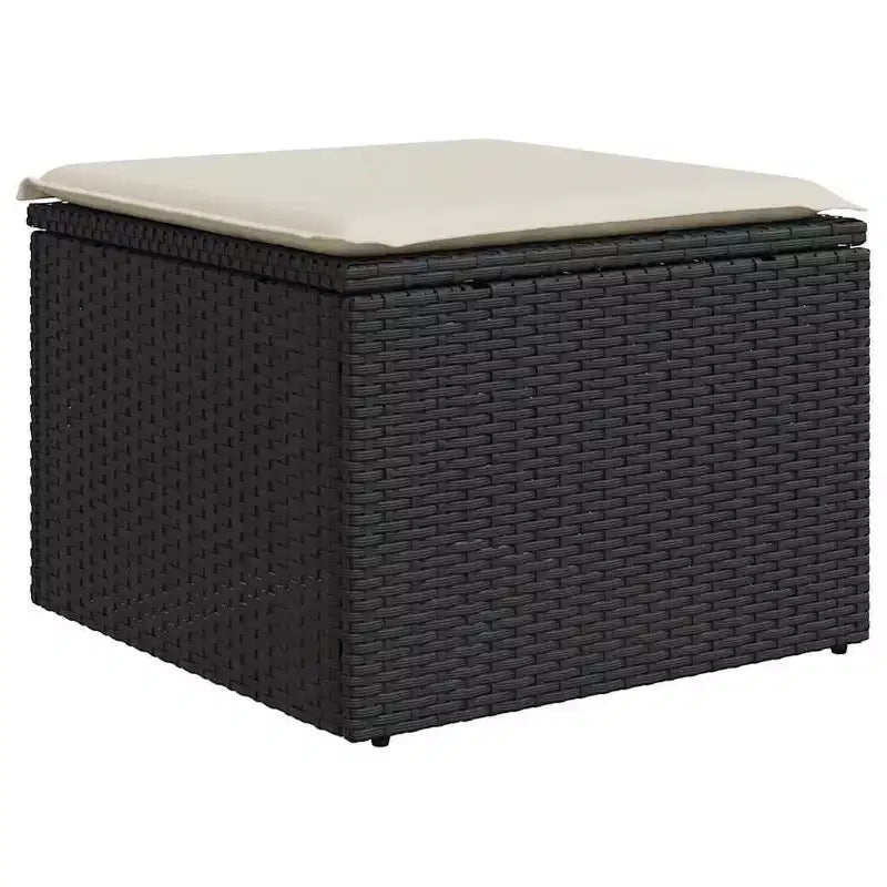 vidaXL Loungesofa-Set mit Kissen – und Polyrattan