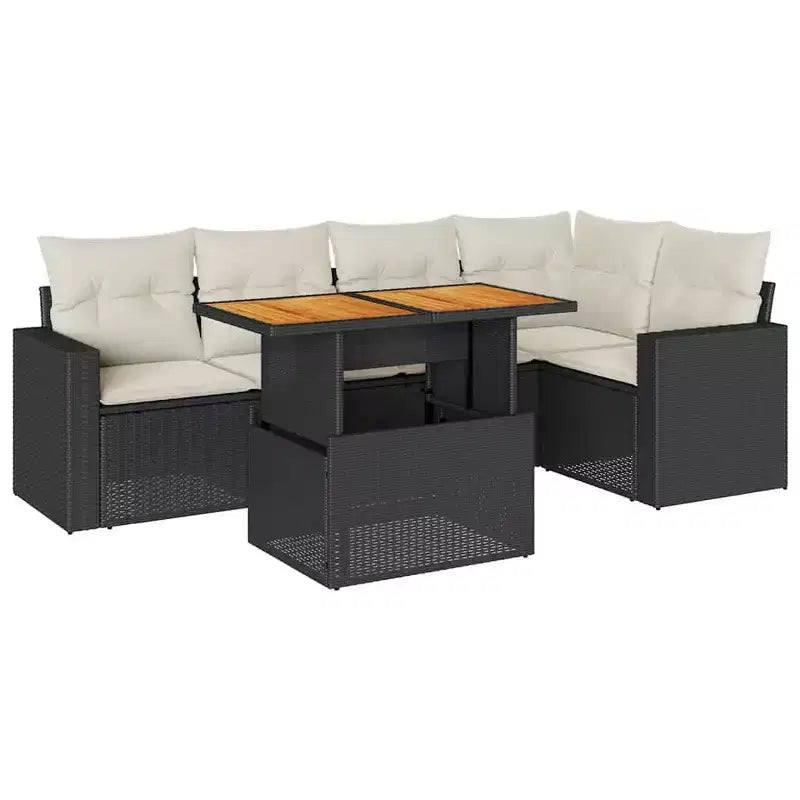 vidaXL Modular Patio Sofa Set with Cushions