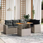 vidaXL Modulares Garten-Sofa-Set mit Kissen