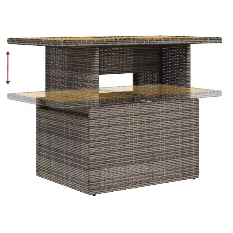 vidaXL Modulares Garten-Sofa-Set mit Kissen