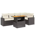 vidaXL Modulares Garten-Sofa-Set mit Kissen