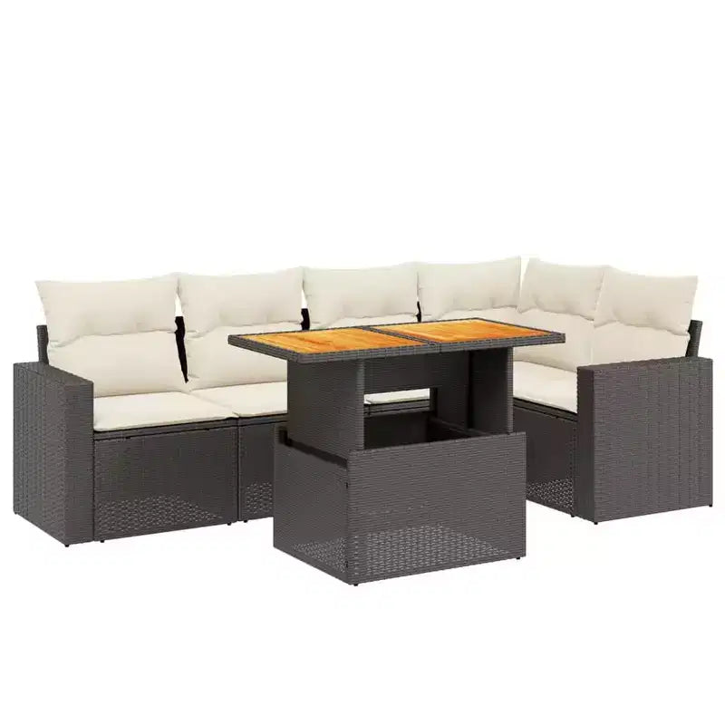 vidaXL Modulares Garten-Sofa-Set mit Kissen