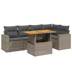 vidaXL Modulares Garten-Sofa-Set mit Kissen