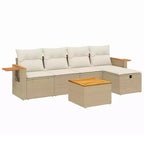 vidaXL Modular Garden Sofa Set with Cushions in Different Colors