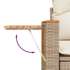 vidaXL Modulares Garten-Sofa-Set mit Kissen in verschiedenen Farben