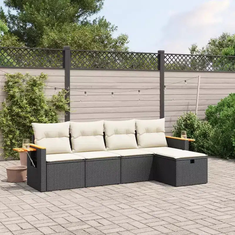 vidaXL Modulares Garten-Sofa-Set mit Kissen in verschiedenen Farben