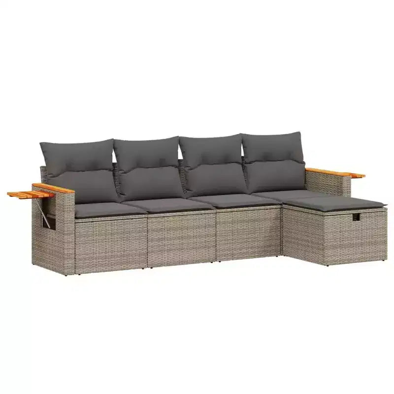 vidaXL Modulares Garten-Sofa-Set mit Kissen in verschiedenen Farben