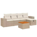 VidaXL Outdoor Sofa Set with Cushions - Poly Rattan