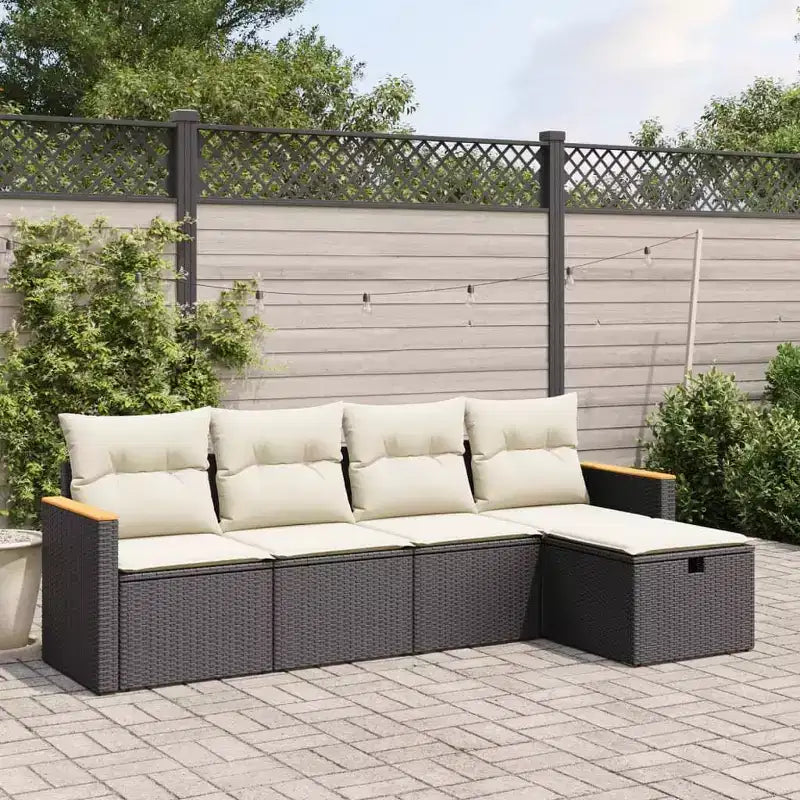 vidaXL Modulares Gartensofa-Set mit Kissen in verschiedenen Farben