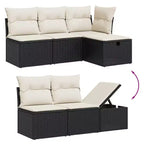 vidaXL Modulares Gartensofa-Set mit Kissen in verschiedenen Farben