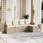 vidaXL Modulares Gartensofa-Set mit Kissen in verschiedenen Farben
