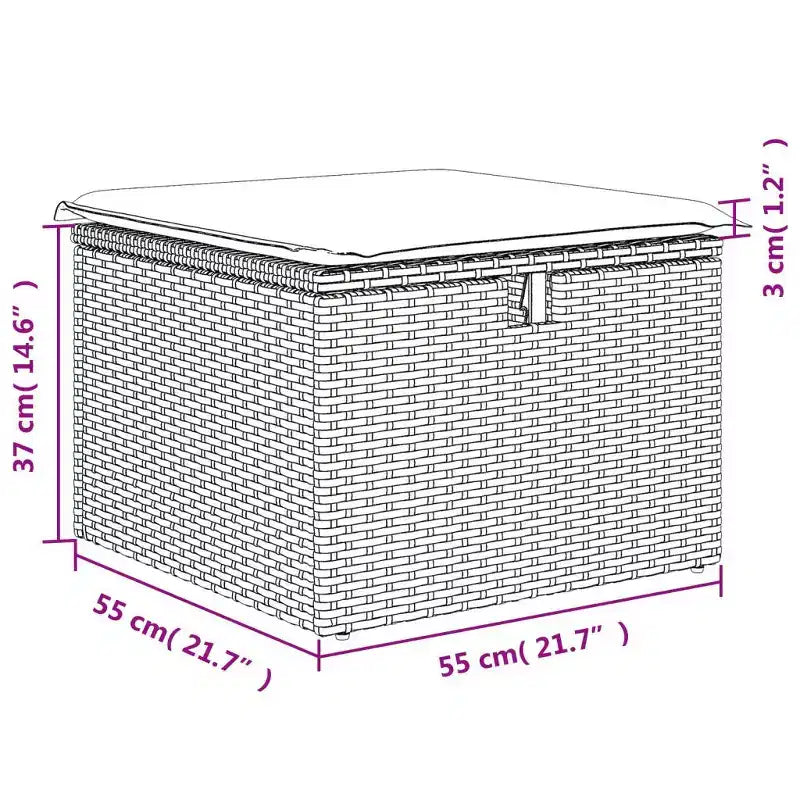 vidaXL Loungesofa-Set