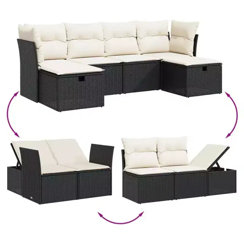 vidaXL Loungesofa-Set