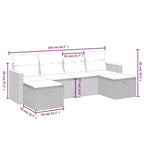 vidaXL Loungesofa-Set