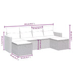 vidaXL Loungesofa-Set