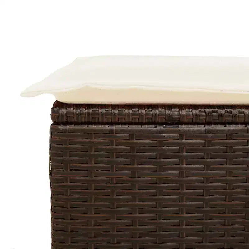 vidaXL Garten-Sofa-Set mit Kissen aus Polyrattan