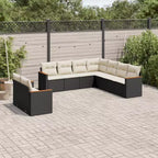 vidaXL Geräumiges modulares Outdoor-Sofa-Set mit abnehmbaren Kissen
