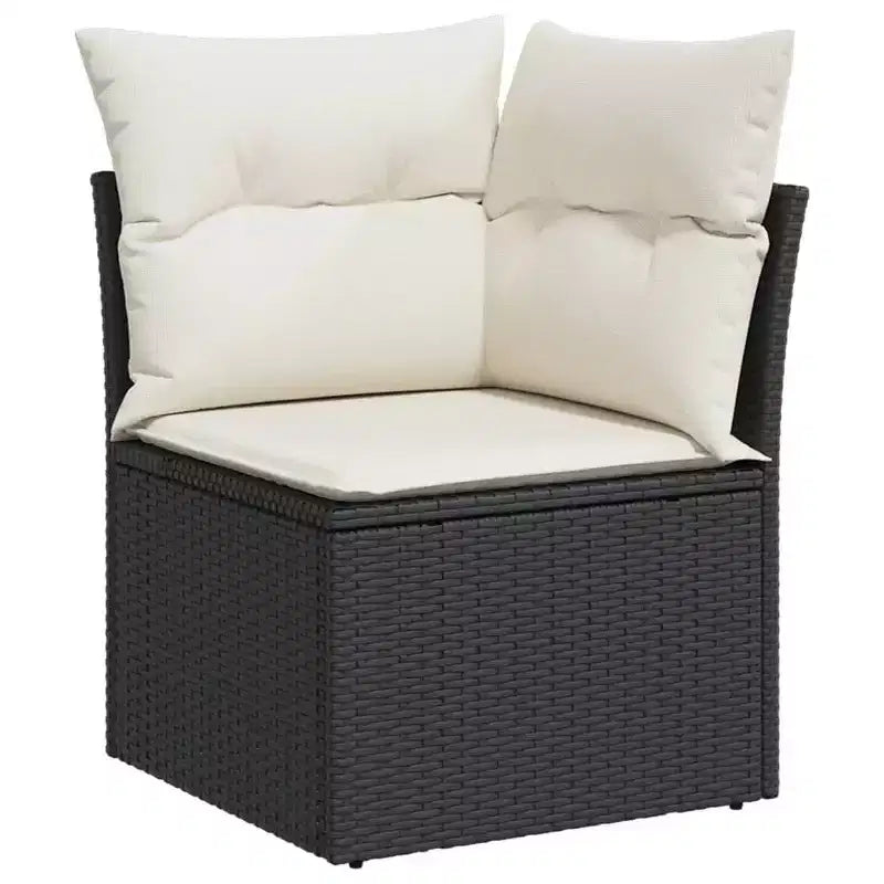 vidaXL Geräumiges modulares Outdoor-Sofa-Set mit abnehmbaren Kissen