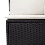 vidaXL Geräumiges modulares Outdoor-Sofa-Set mit abnehmbaren Kissen