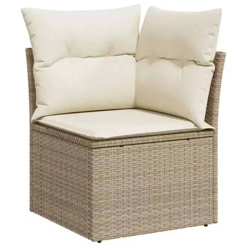 vidaXL Geräumiges modulares Outdoor-Sofa-Set mit abnehmbaren Kissen