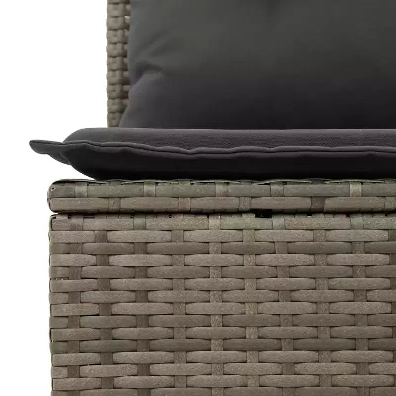 vidaXL Geräumiges modulares Outdoor-Sofa-Set mit abnehmbaren Kissen
