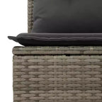 vidaXL Geräumiges modulares Outdoor-Sofa-Set mit abnehmbaren Kissen