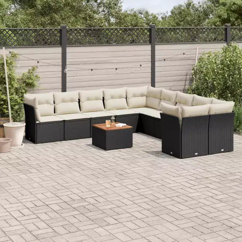 vidaXL Modulares Outdoor-Sofaset mit Kissen