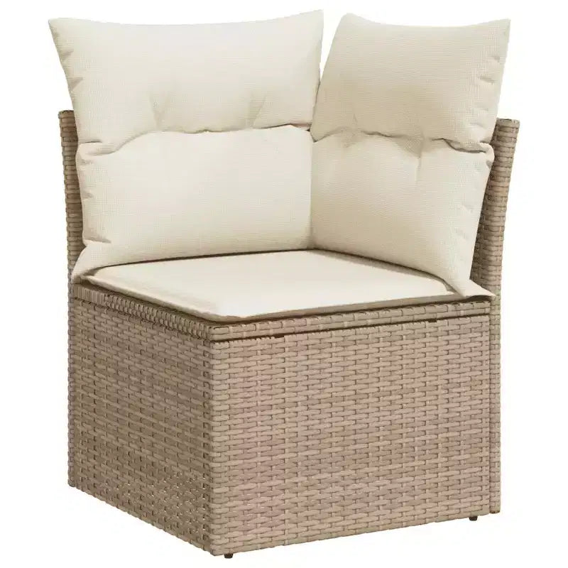 vidaXL Modulares Outdoor-Sofaset mit Kissen