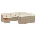 vidaXL Modulares Outdoor-Sofaset mit Kissen