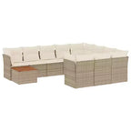 vidaXL Modulares Outdoor-Sofaset mit Kissen